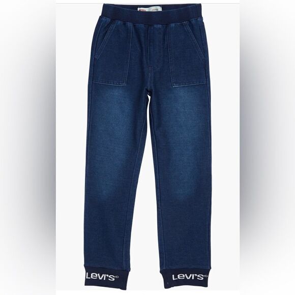 Levi's® Kids' Logo Denim stretch Joggers size 16-18  (Big Kid), NWT - Picture 1 of 8